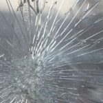 cracked windshied that needs windshield replacement